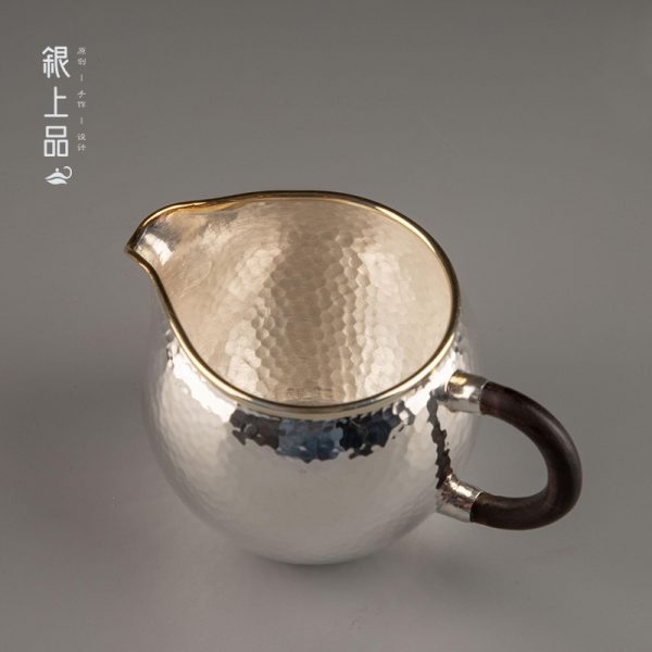 Gold Rimmed Silver Fair Cup