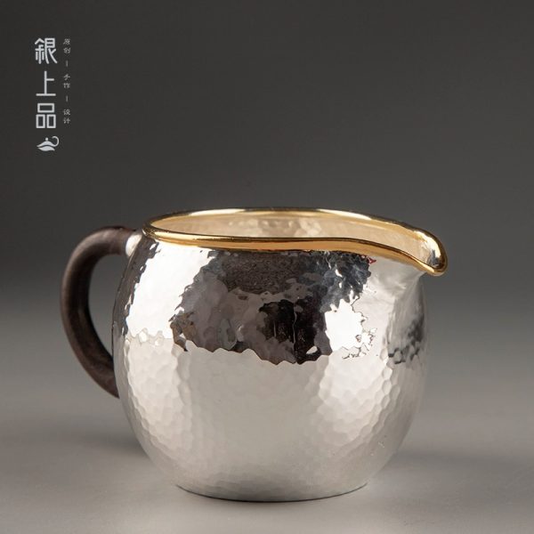 Gold Rimmed Silver Fair Cup