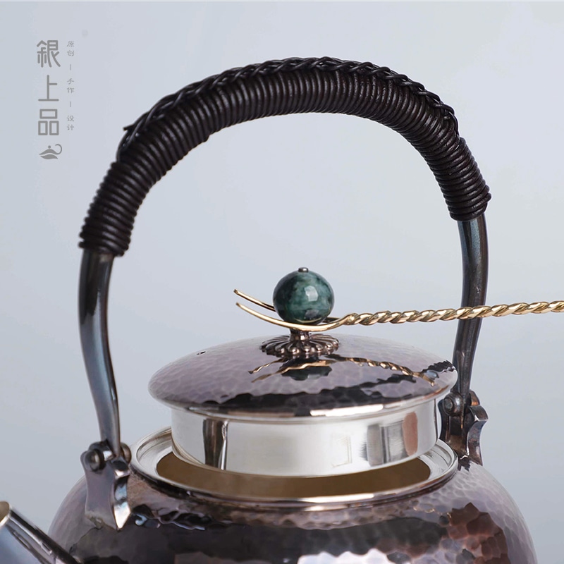 Teapot Brass Silver Fork